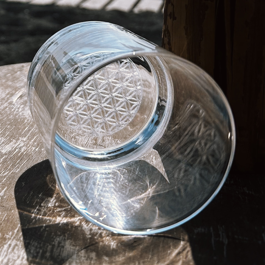 2 Casa Vivida kristallen glazen met 3D-bodemdesign