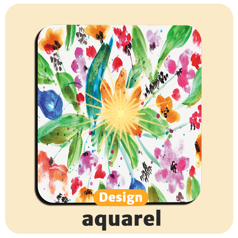 Dessous de verre lumineux avec piles de rechange offertes