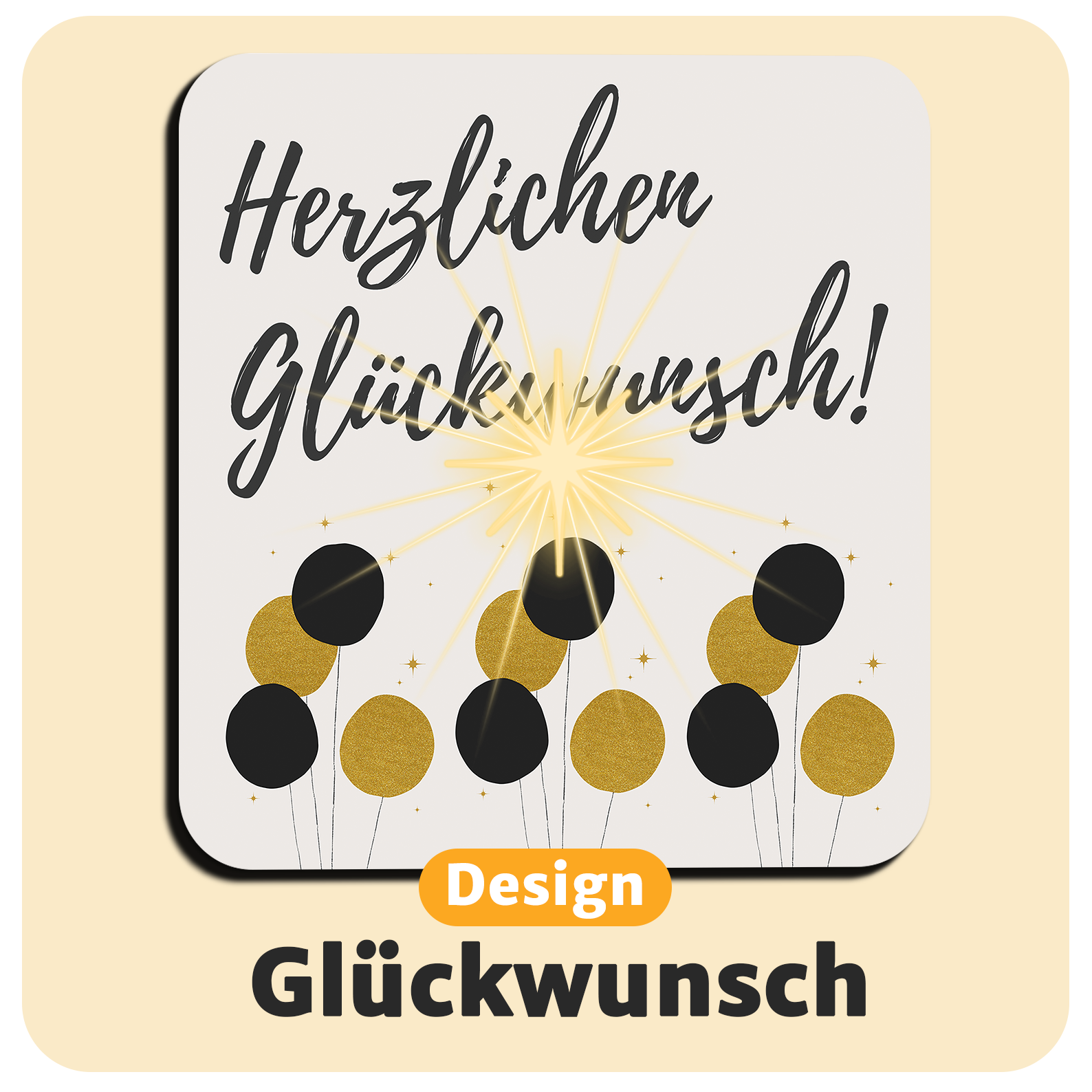 Leuchtende LED-Untersetzer mit gratis Ersatzbatterien
