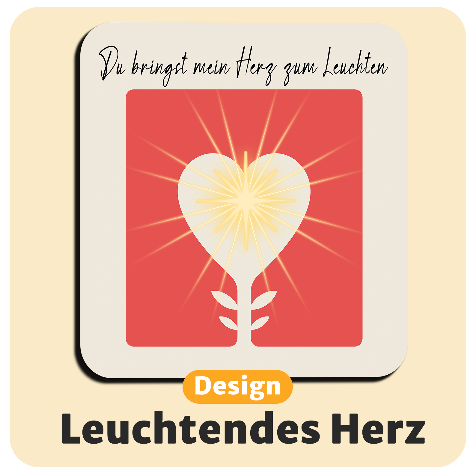 Leuchtende LED-Untersetzer mit gratis Ersatzbatterien
