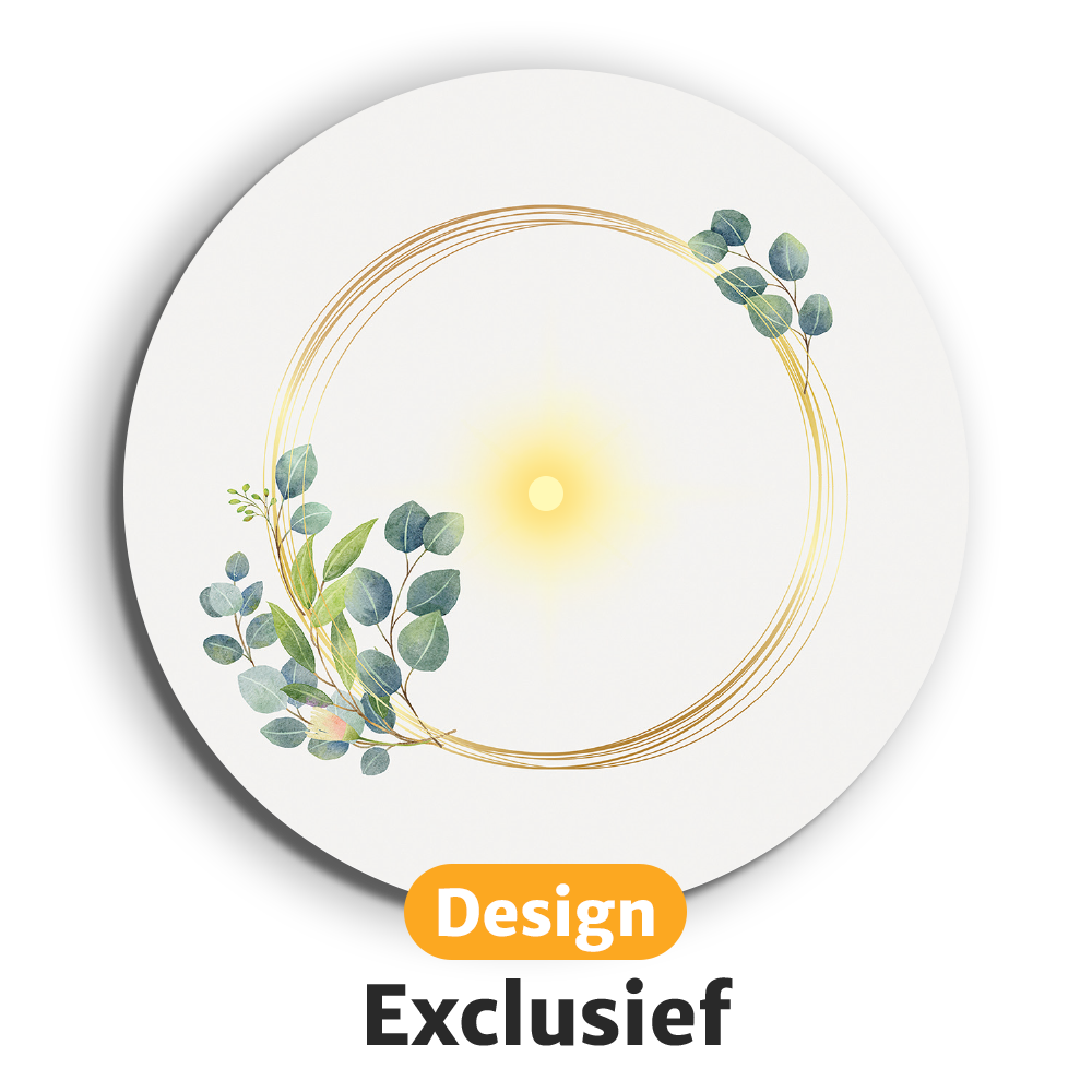 Lichtgevende LED-onderzetters met gratis vervangbatterijen