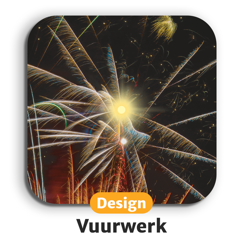 Lichtgevende LED-onderzetters met gratis vervangbatterijen