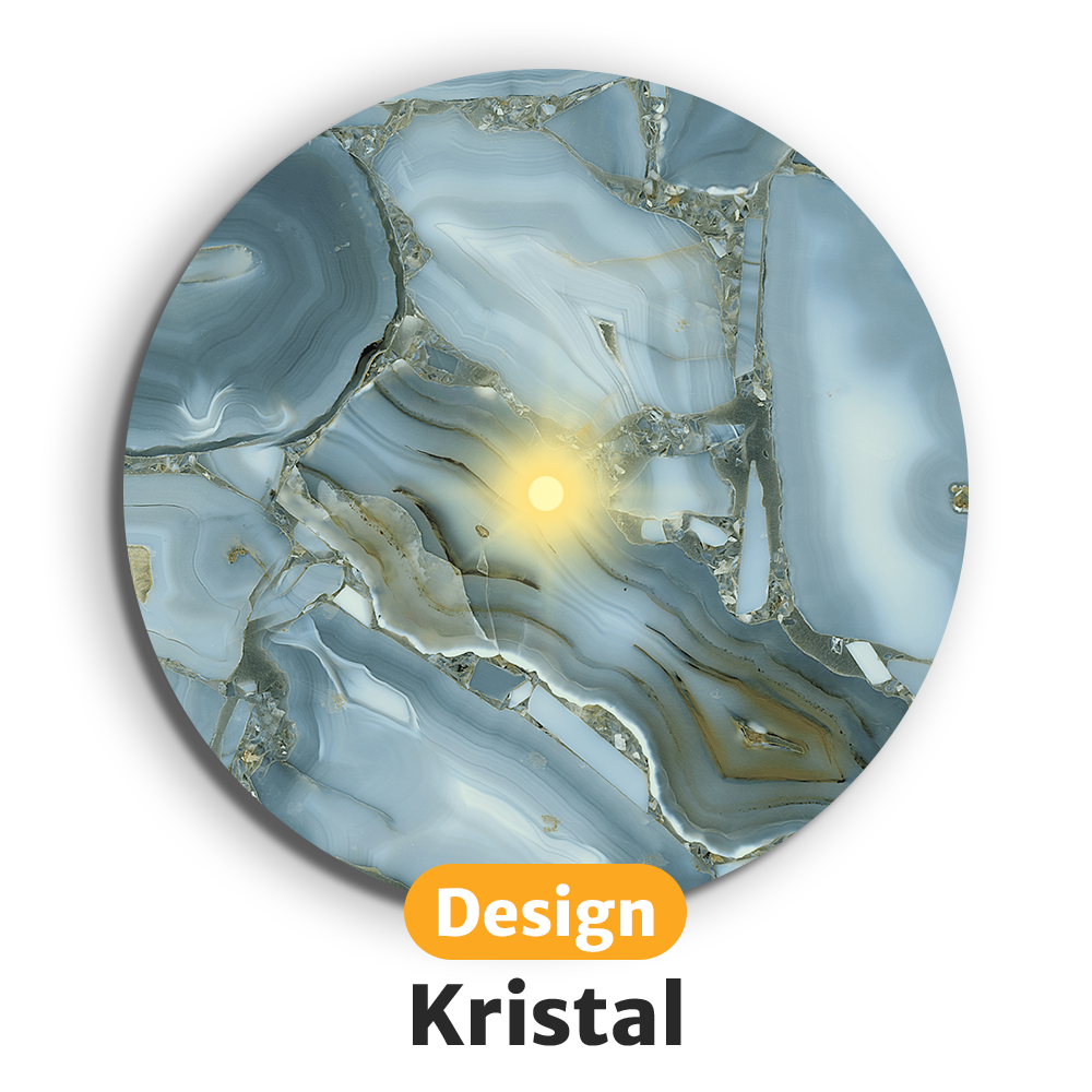 Lichtgevende LED-onderzetters met gratis vervangbatterijen