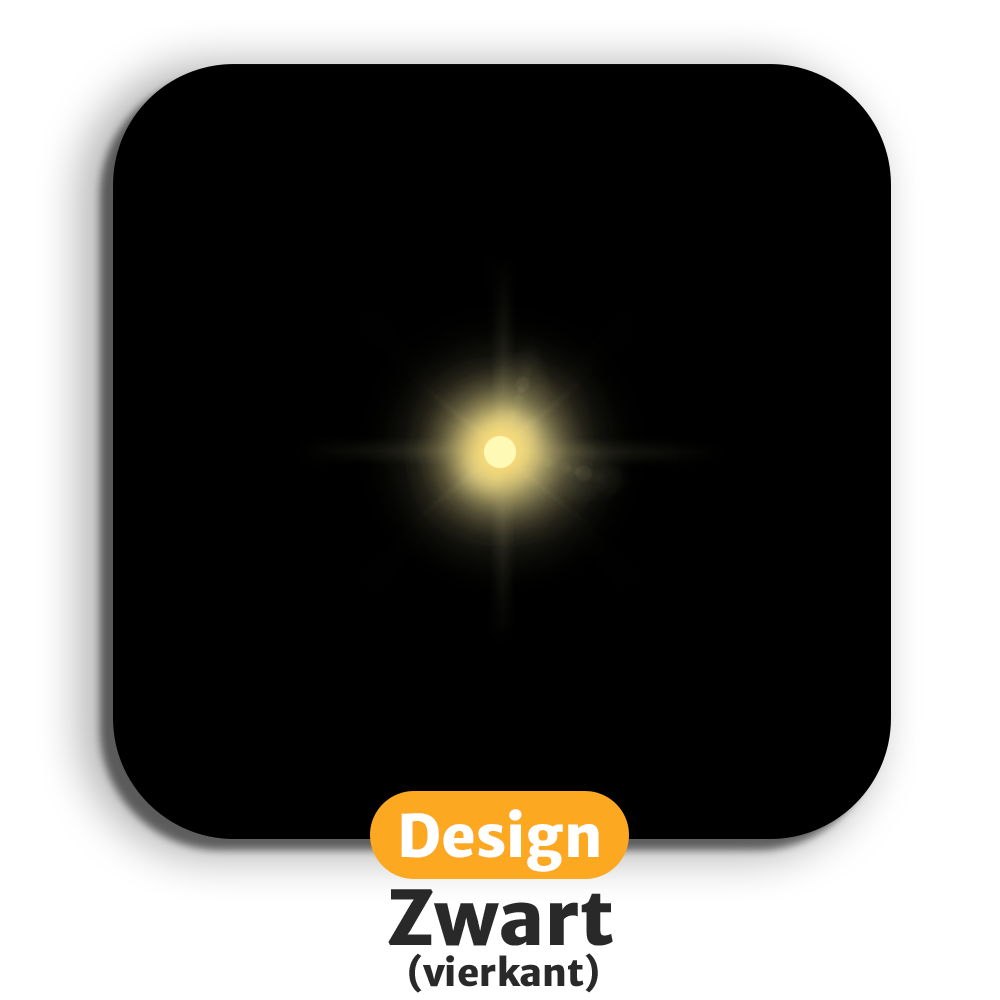 Lichtgevende LED-onderzetters met gratis vervangbatterijen