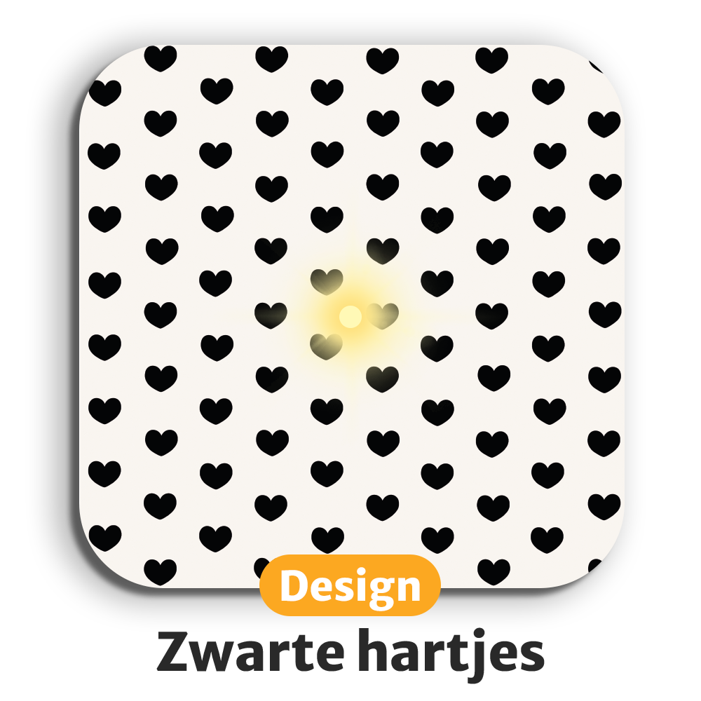 Lichtgevende LED-onderzetters met gratis vervangbatterijen