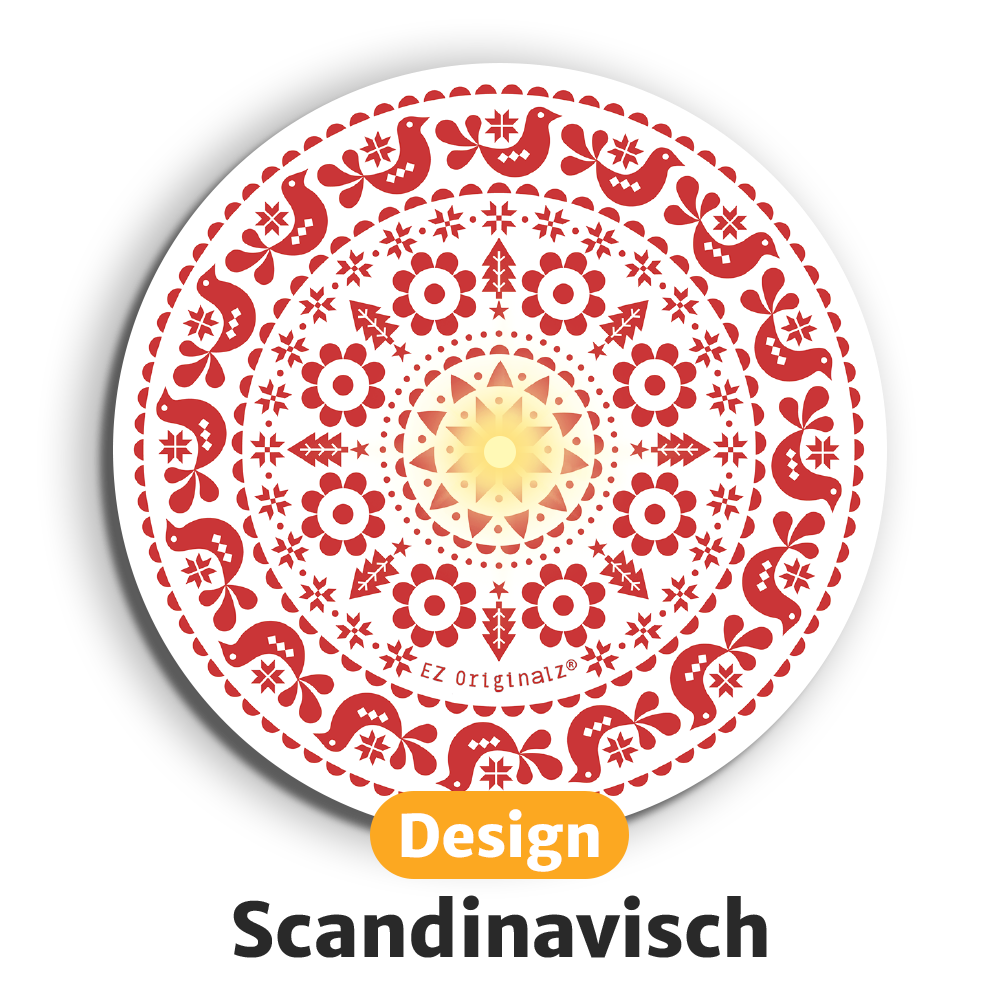 Lichtgevende LED-onderzetters met gratis vervangbatterijen