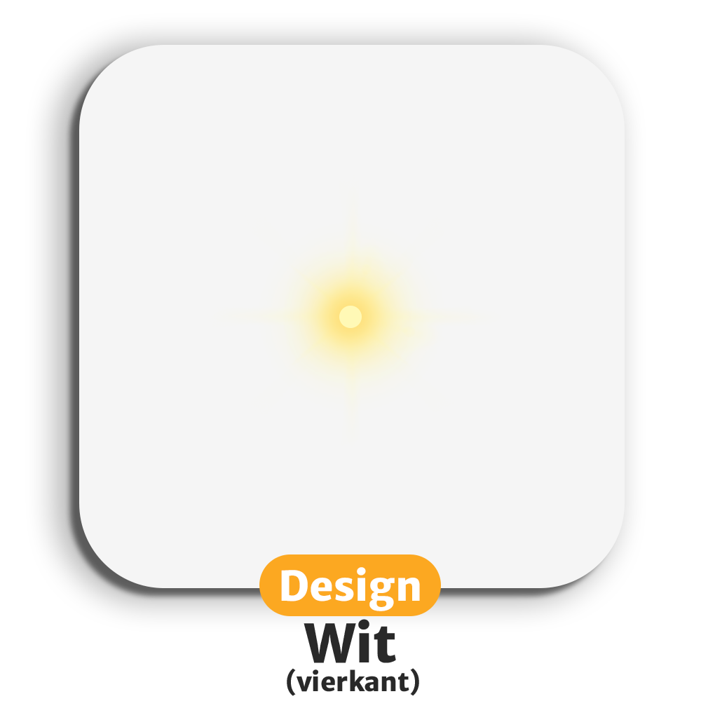 Lichtgevende LED-onderzetters met gratis vervangbatterijen