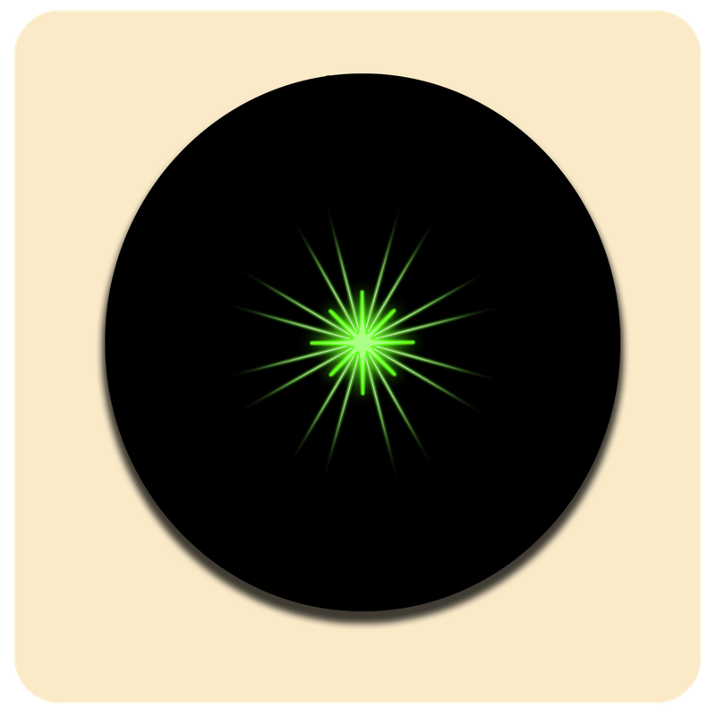 Leuchtende LED-Untersetzer mit gratis Ersatzbatterien | Design: Schwarz