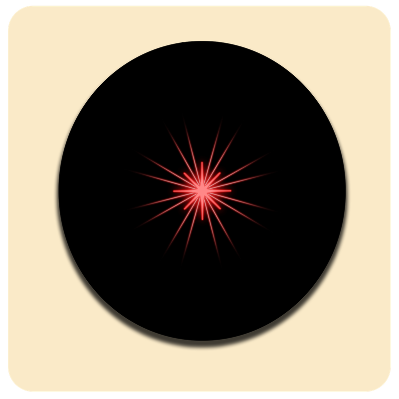 Leuchtende LED-Untersetzer mit gratis Ersatzbatterien | Design: Schwarz