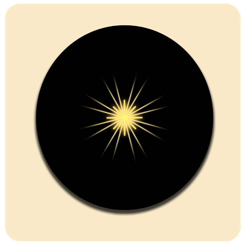 Leuchtende LED-Untersetzer mit gratis Ersatzbatterien | Design: Schwarz